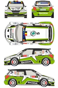 Racing Decals 43 1:24 Scale Skoda Fabia S2000 #5 Rally Ypres 2013 Decal Sheet - Picture 1 of 3
