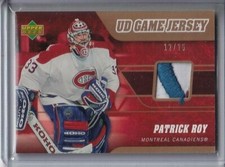 2006-07 Upper Deck Game Jersey Patches #2RO Patrick Roy /15 - Montreal Canadiens