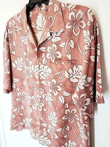 Camisa De Colección Bumka Bibos Informal Abotonada 100% Seda Suave Roja Floral Para Hombre GRANDE - Imagen 1 de 8