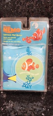 Borde de pared autoadhesivo Finding Nemo Disney Pixar 5" x 15' NUEVO.  B-O Foto 1 de 2