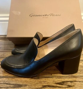 Gianvito Rossi Halbschuh schwarz Leder Mid-Heel Größe 36 - Bild 1 von 9