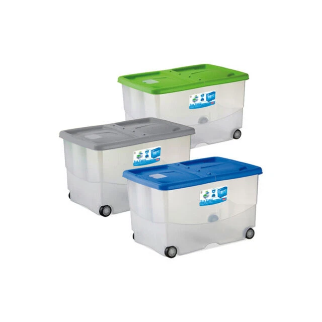 Stefanplast Vasco 57L Scatola con Coperchio e Ruote - 13092