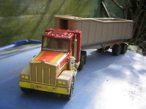 Original Tonka Kenwort W 900 Dump Sattelzug 1983 ca. 1/35 gebr.Originalzustand - Bild 1 von 19