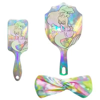 NEW Disney Princess Ariel 3-Piece Brush, Mirror & Headwrap Set – Gift Ready! - Image 1 of 3
