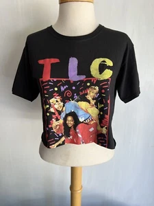TLC (2020) Official Women's Retro 90s Hip Hop Group Crop Top T-Shirt Size Small - Picture 1 of 4