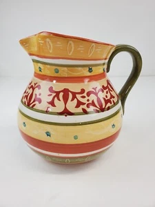 Home American Simplicity Stoneware Villa Pitcher Multicolor - Picture 1 of 7