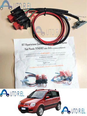 KIT CABLAGGIO BODY COMPUTER FIAT PANDA CENTRALINA RIPARAZIONE ANABBAGLIANTI RELE - Immagine 1 di 3