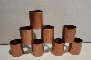 2-1/2" Copper Dimple Stop Coupling CxC Copper Sweat 2.5" LOT OF 8 - Picture 1 of 4