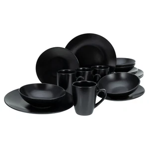 CreaTable 25833 Kombiservice Black Matt für 4 Personen, Steinzeug, schwarz (1 Se - Bild 1 von 5