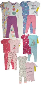 Carter's Baby/Toddler Girl Snug Fit Short Sleeve Pajama Sets 4-PC Sz: 12M-5T $36 - Picture 1 of 11
