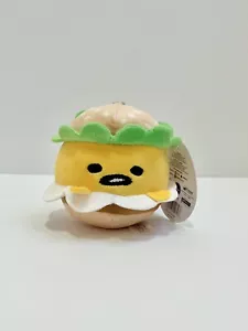 Gudetama Hamburger Plush The Lazy Egg Sanrio Stuffed Animal Toy 5” New With Tags - Picture 1 of 6