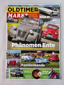 Oldtimer Markt Heft Oktober 10/2018 - Phänomen Ente BMW M1 Horch 830 BK Cabrio - Bild 1 von 2