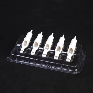 50pcs Tattoo Cartridge Quick Tray Disposable Plastic Needles Holder - Picture 1 of 3