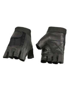 Weightlifting Leather GlovesMotorcycle Cycling Exercise Gym Fingerless Workout - Picture 1 of 3