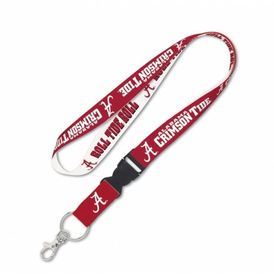 Alabama Crimson Tide Lanyard with Detachable Buckle [NEW] Key Chain Id Holder - Image 1 of 1