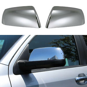 For 2007-2021 Toyota Tundra Sequoia Top Upper Chrome Side Mirror Covers Overlay