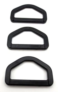 Cinghia larga 1 1/2" 38mm adatta per tessitura anello a D in plastica resistente nero anello a D per confezione - Foto 1 di 11