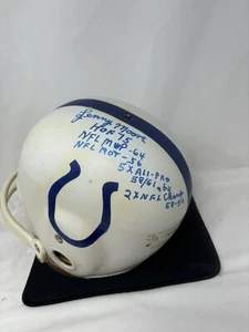 Lenny Moore Colts Autographed and Inscribed Full Size Helmet JSA Certified!!!!! - Picture 1 of 4