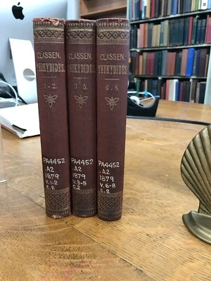 1879 Thukydides Sechster Band J. Classen Berlin Germany 3 Vol Classical History - Image 1 of 4