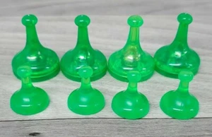2008 Sorry Sliders Board Game Lot 4 Green Roller Pawn + 4 SM Pawns Replacement - Picture 1 of 4