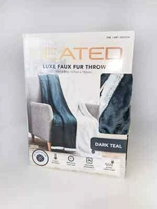 NEW BOXED Berkshire Life Luxury Large Heated Faux Fur Throw 127x152cm - Picture 1 of 3