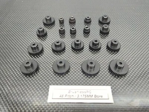 Engranaje de piñón de acero 48P 3,175 mm 13-47T para coche de radiocontrol motor de 3,175 mm engranaje de eje de 48 pasos - Imagen 1 de 3