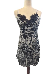 Slip Dress Y2k Crinkle Satin Handkerchief Hoco Fairy Indie Sleaze Layered Small - Picture 1 of 7
