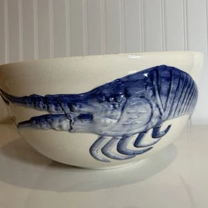 A . Santos Portugal Blue Lobster 11.5” Bowl - Picture 1 of 10