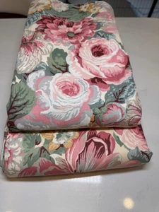 VTG Floral Rose Curtains Valances Waverly? Croscill? 4 Pc Cottagecore Pinks - Picture 1 of 10