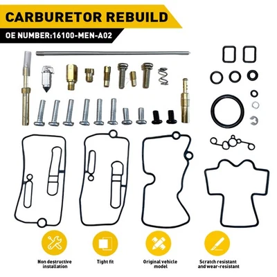 Kit de reparación de reconstrucción de carburador para Honda CRF450X 2005-2014 CRF250R 2004-2017 Foto 1 de 4