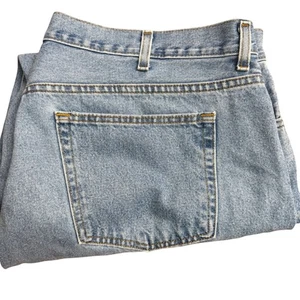 George Mens Size 42x30 Regular Fit Light Wash Blue Denim Jeans 100% Cotton - Picture 1 of 9