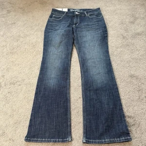 NWT Wrangler Premium Denim Mid Rise Bootcut Jeans Women’s 13x32 - Picture 1 of 12