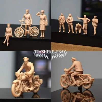 1/72 WWI/WWII Logistics Personnel Civilian Life Historical Daily Routine Diorama - Image 1 of 4