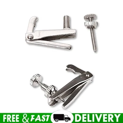 Paquete de 4 afinadores finos de violín elegante diseño plateado aptos para violines de 3/4 y 4/4 Foto 1 de 4