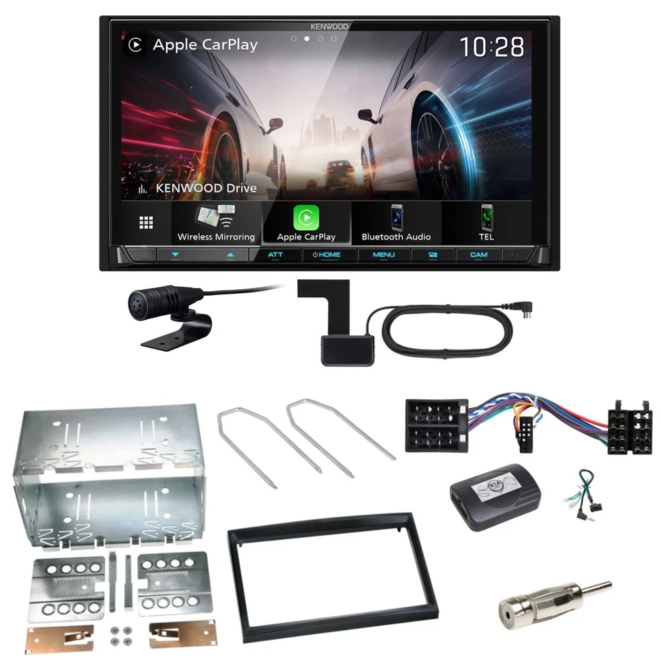Kenwood DMX8021DABS Android Auto CarPlay Einbauset für Peugeot 307 Citroen C2 C3 - Bild 1 von 1