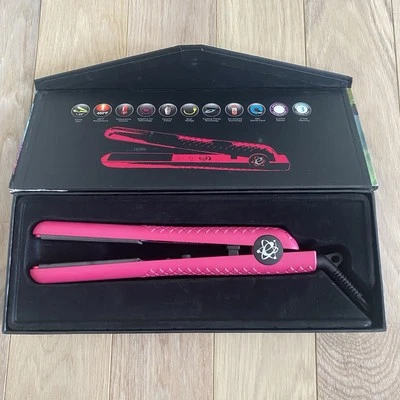 Plancha de pelo profesional Evalectric cerámica plancha rosa CFS-8 HOT nueva Foto 1 de 4