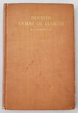 Signed Book: BOOSTS VERSE OF HAWAII by R.M. Bartley (1917, Hardcover)