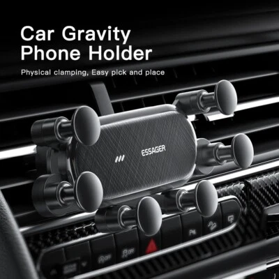 Car Phone Holder Gravity Air Vent Mount for iPhone Xiaomi Samsung Universal - Image 1 of 4