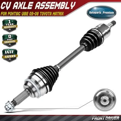 Conjunto de eje CV delantero izquierdo para Pontiac Vibe Toyota Matrix 2003-2008 automático Foto 1 de 4