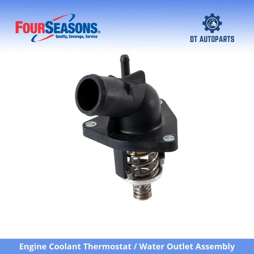 GMC Sierra 1500 2014-18 motor refrigerante termostato/conjunto de salida de agua 4 estaciones Foto 1 de 4