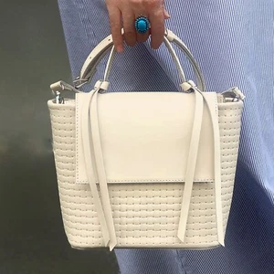 Bolso de mano de cuero para mujer Ivoty bolso de hombro beige claro cartera - Imagen 1 de 20