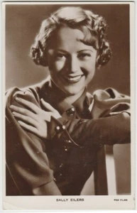Cartolina fotografica reale Sally Eilers anni '30 - Produzione britannica Film Star RPPC - Foto 1 di 2