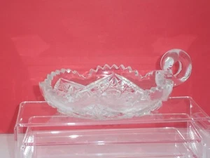 CUT LEAD CRYSTAL "AMERICAN BRILLIANT" REPLICA NAPPY - Picture 1 of 4