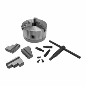 6" Lathe Chuck 3 Jaw Self Centering Scroll D1-3 Direct Mounting 6 Jaws Included - Picture 1 of 7