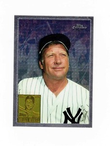 Mickey Mantle Commemorative 1996 Topps Chrome Card #7 