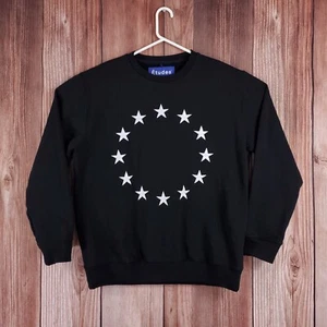 Etudes Studio Mens Size XL Black Europa Crewneck Sweatshirt Cotton - Picture 1 of 10