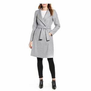 Ted Baker Ellgenc Belted Wrap Coat Grey Size 5 / US 14 NEW!! - Picture 1 of 6