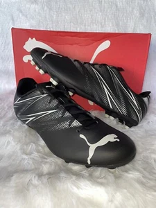 Nuevos zapatos de fútbol PUMA Attacanto FG AG botines para hombre talla 14 negros plateados niebla - Imagen 1 de 10