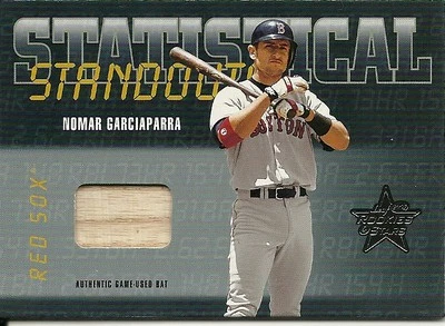 2002 Leaf Rookies & Stars Statistical Standouts Material N Garciaparra 33 RedSox - Image 1 of 2