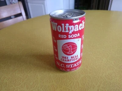 1983 NC State Wolfpack National Champions Red Soda Can Jim Valvano Cardiac Pack - Image 1 of 4